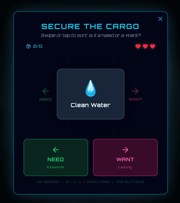 Supernova Seed minigame — compound interest simulation
